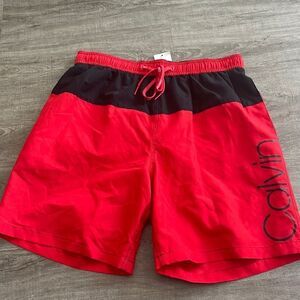 Calvin Klein Mens Swim Trunks Medium NEW